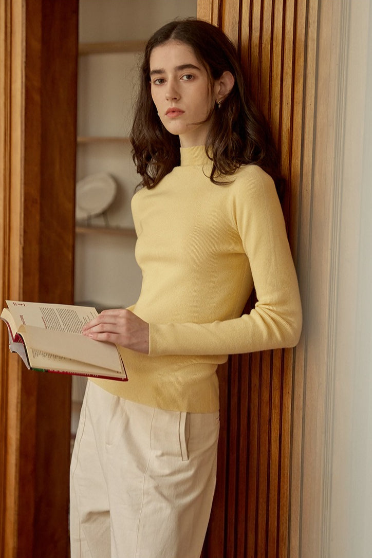 Thermal Slim Long Sleeve Knit Top