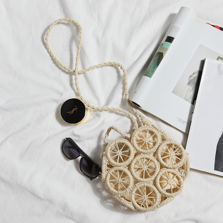 Vintage Hollow Straw Bag