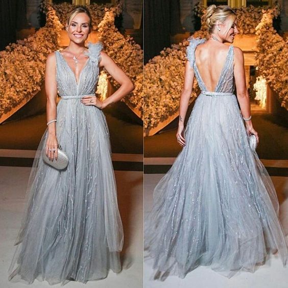 Luxury Tulle Wedding Party Dresses for Women Open Back Prom Party Dress