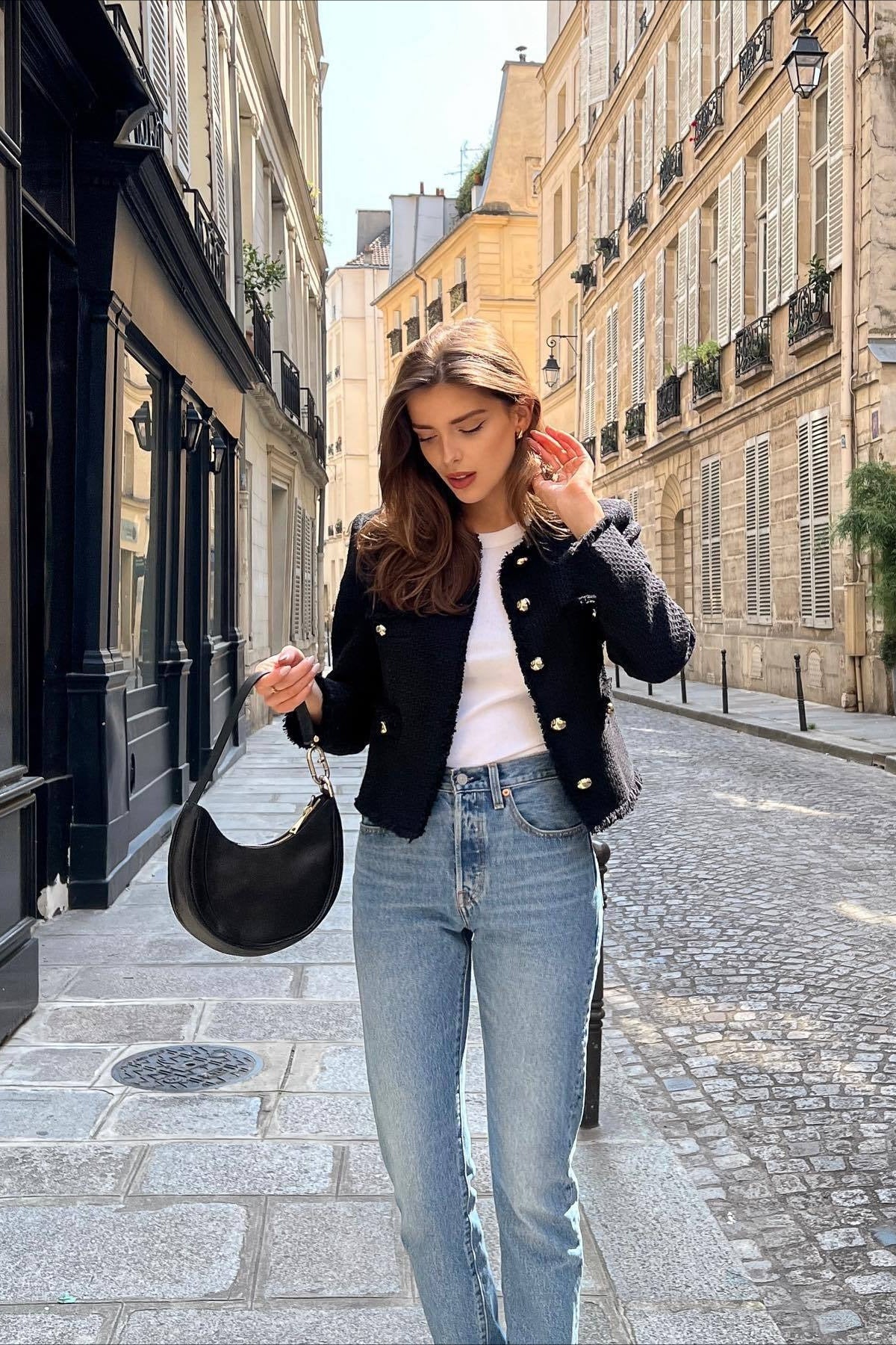 Single Breasted Short Textured Wool Coat - Fashionpara