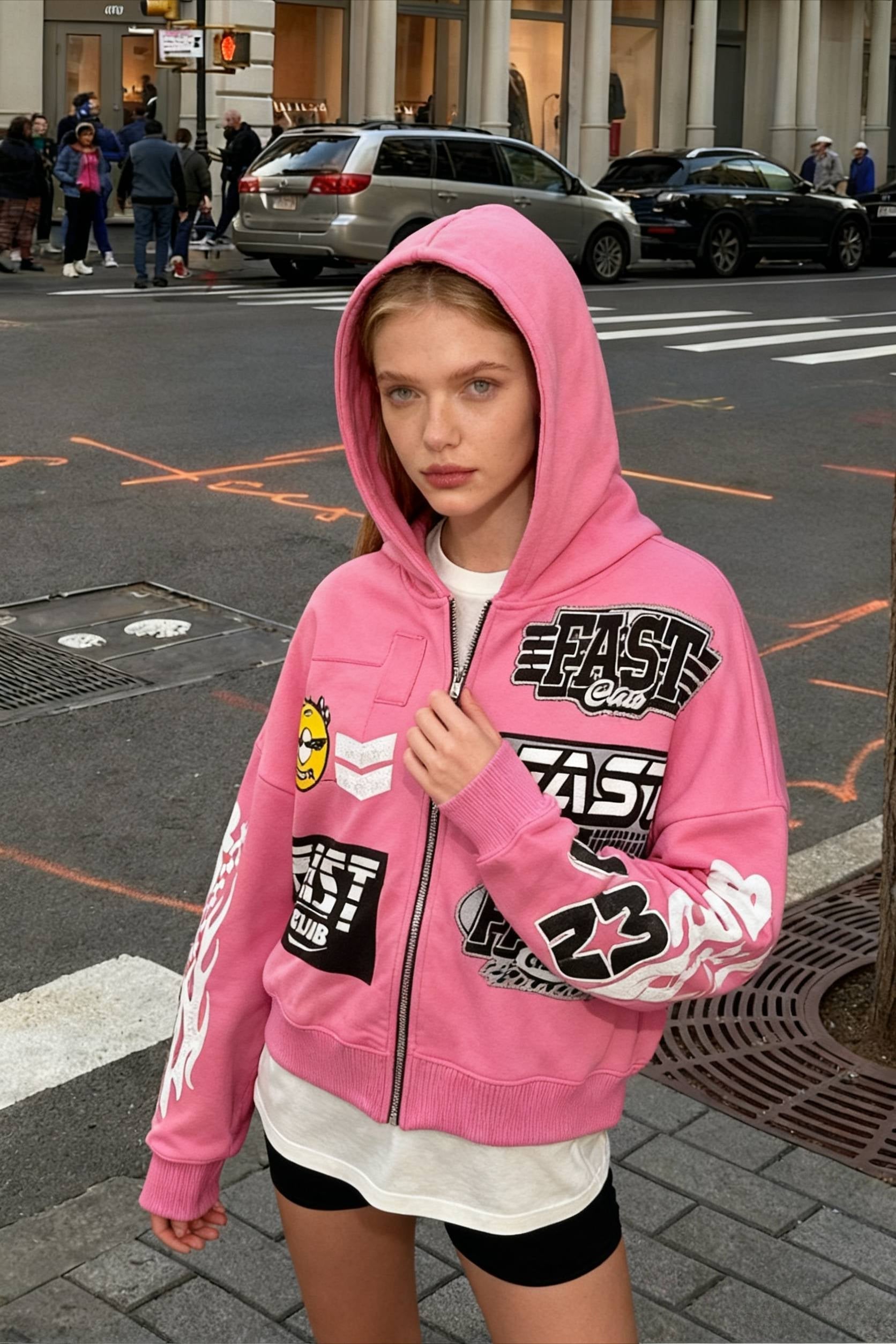 Y2K Retro Letter Hoodie - Fashionpara