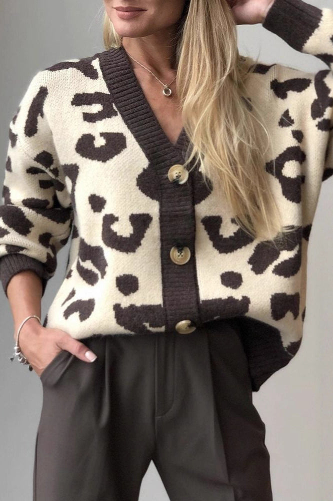 Chic Leopard Print Cardigan for Effortless Style and Comfort