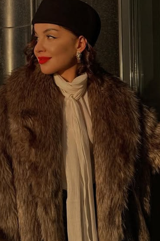 Faux Fur Long Thick Warm Overcoat - Fashionpara