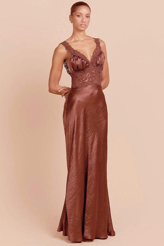 Lace Bodycon Maxi Dress