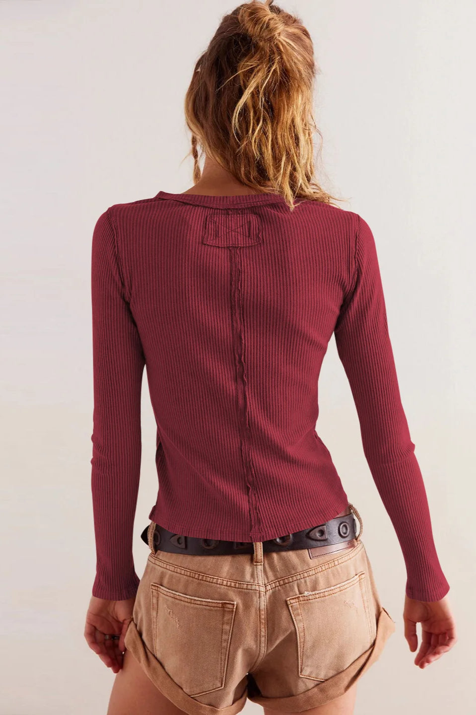 Slim Long Sleeve Ribbed Cardigan 17