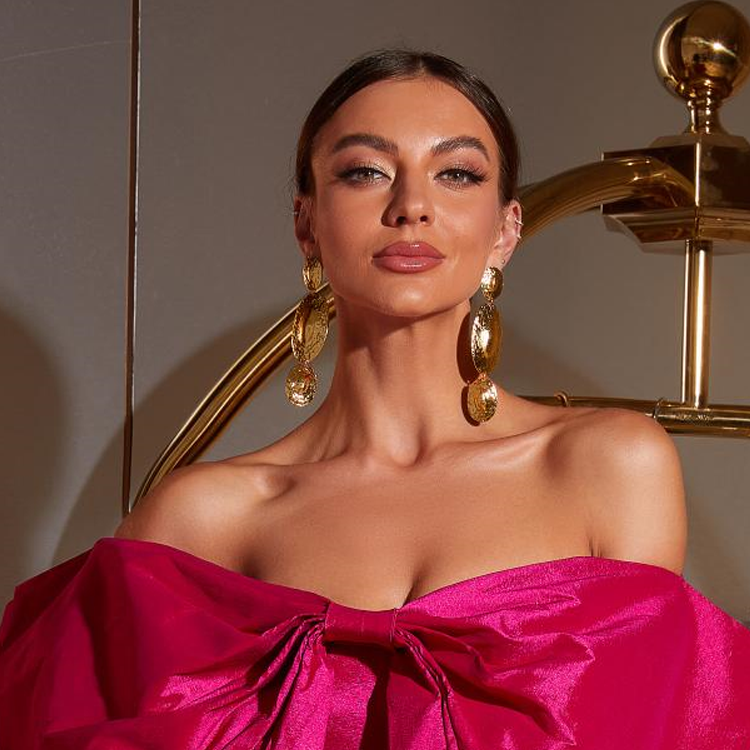 Personality Ellipse Earrings