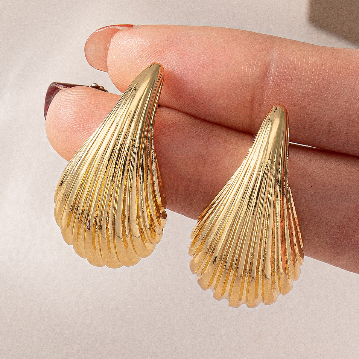 Striped Drop Earrings