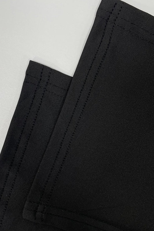 Halter Twist-Front Mesh Panel Ruched Mermaid Gown