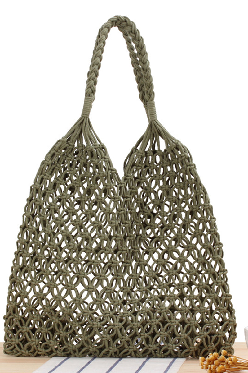 Beach Woven Straw Shopper Bag - Fashionpara