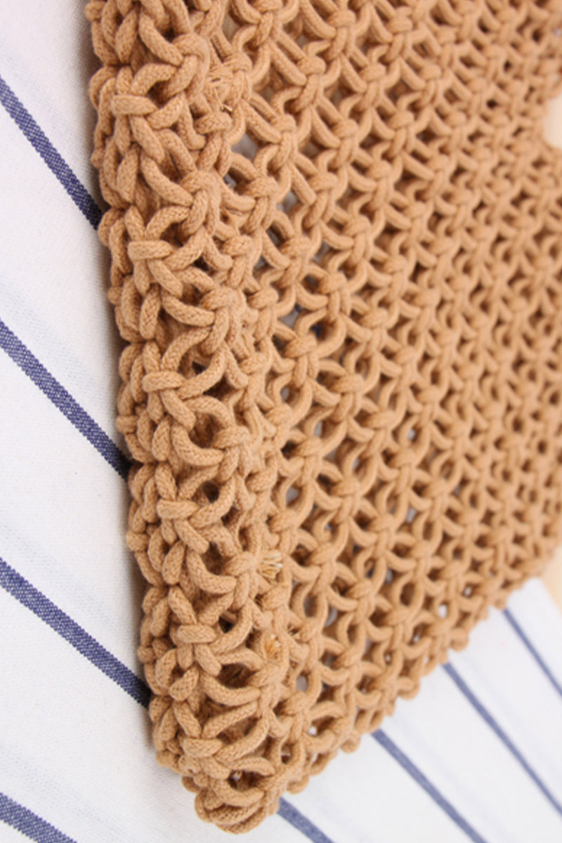 Beach Woven Straw Shopper Bag - Fashionpara