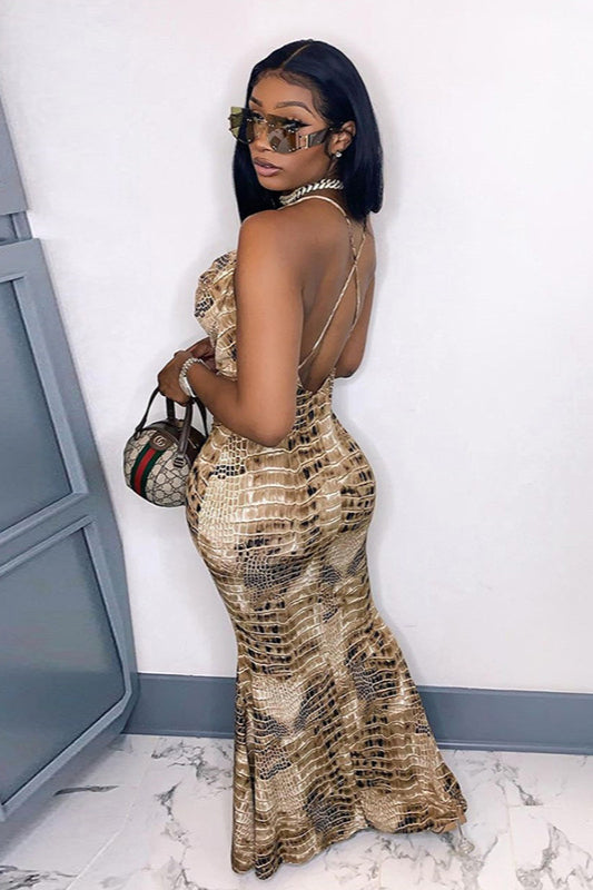 Cami Backless Bodycon Maxi Dress