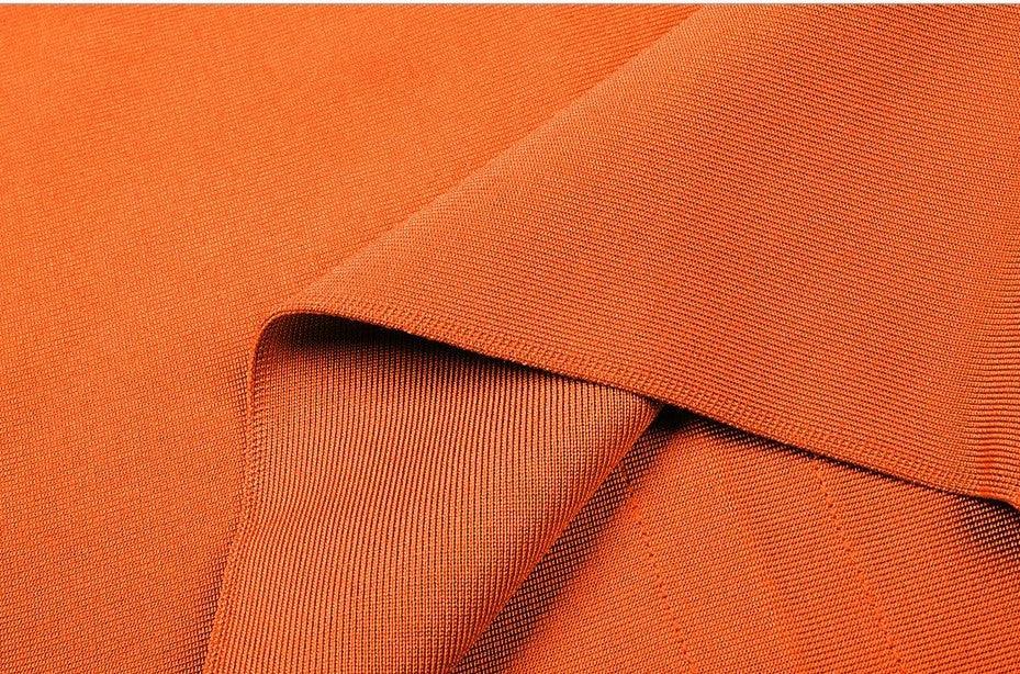 Midstrap V-Neck Bodycon Bandage Dress - Fashionpara