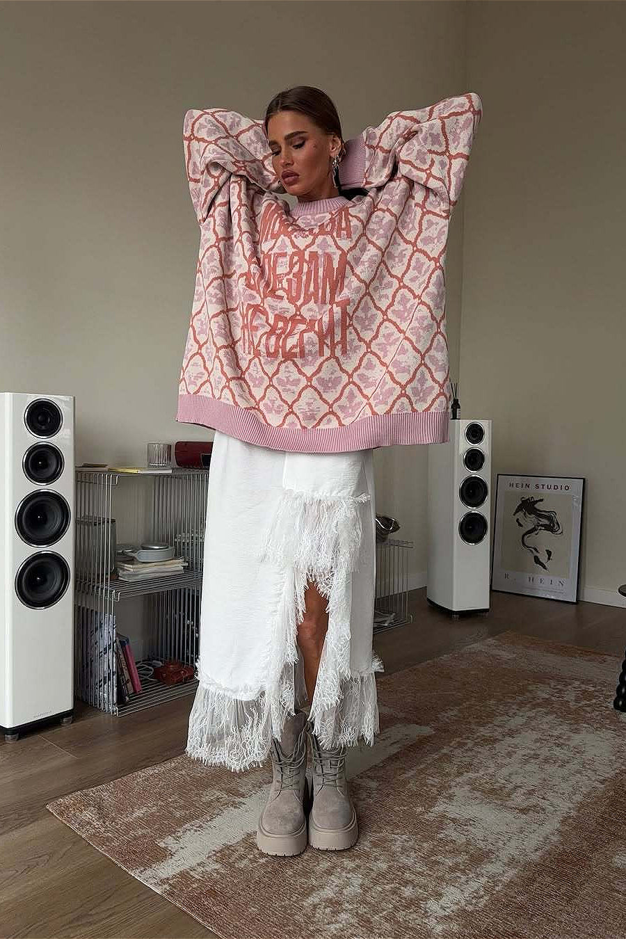 PrincessAce Soft Knit Crew Neck Pullover Sweater