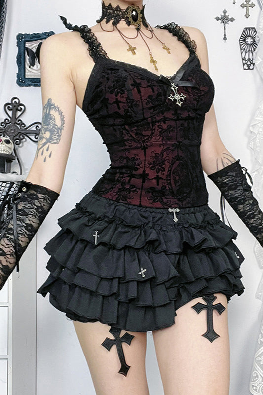Dark Gothic Slim Fit Corset - Fashionpara