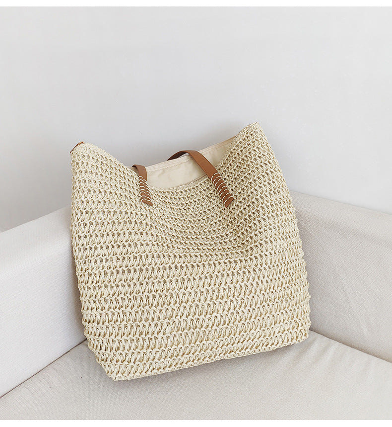 Woven Tote Shoulder Bag