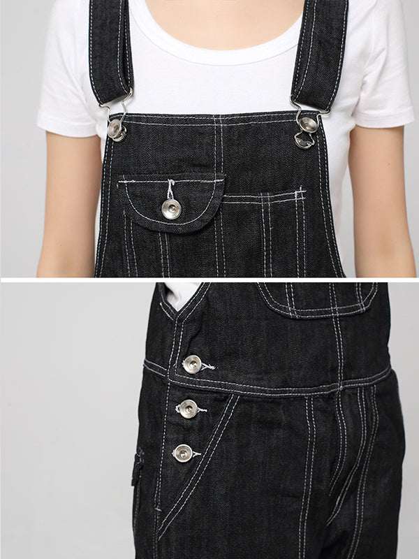 Mid-Rise Straight Leg Overalls (USA ONLY) - Fashionpara