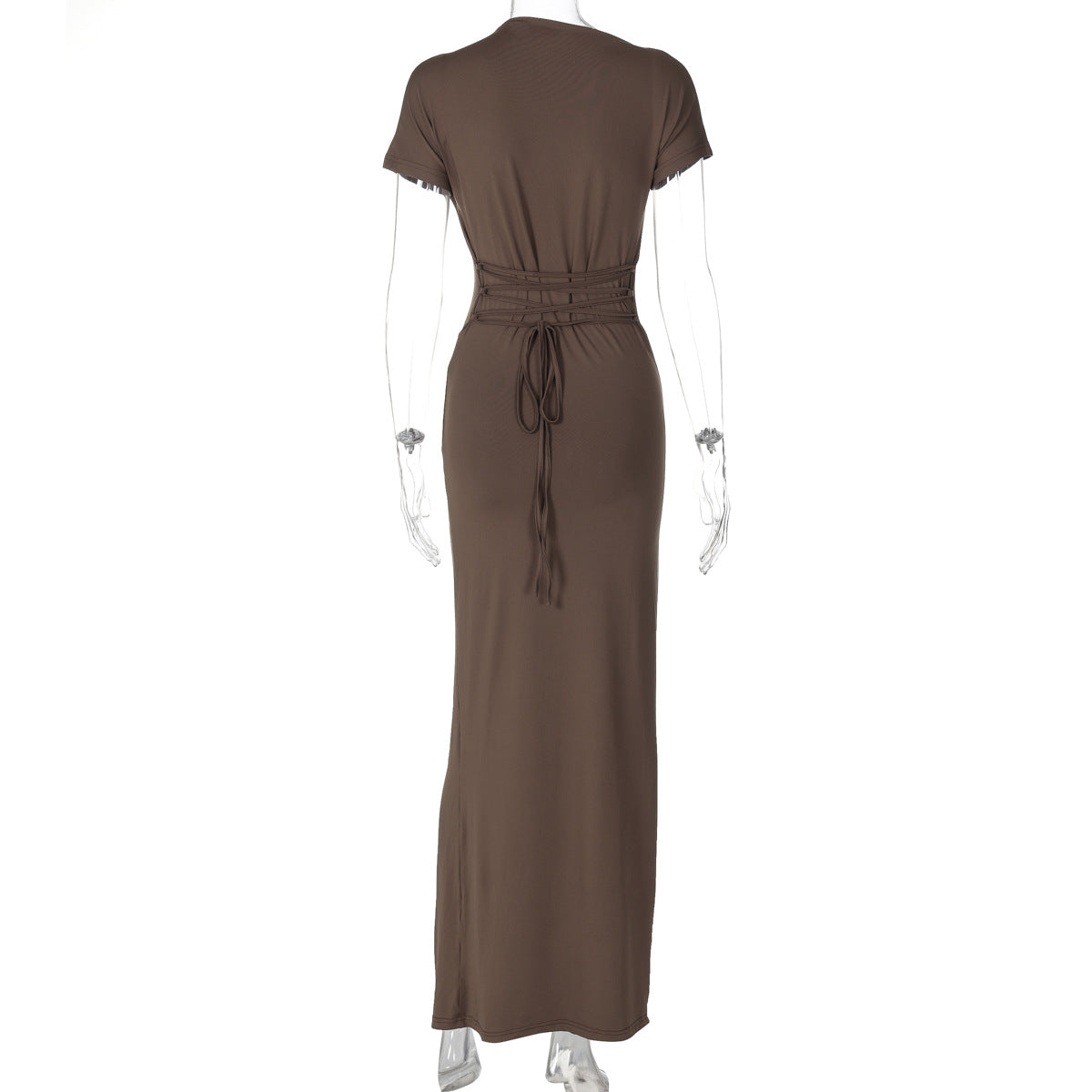 Dreamy Drape Maxi dress - Brown