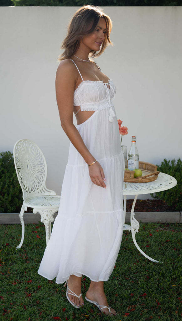 Saz Maxi Dress - White