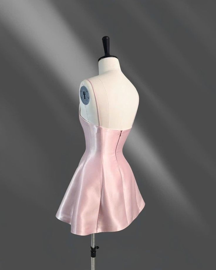 Simple Pink Mini Bridal Dress Elegant Homecoming Dress S200