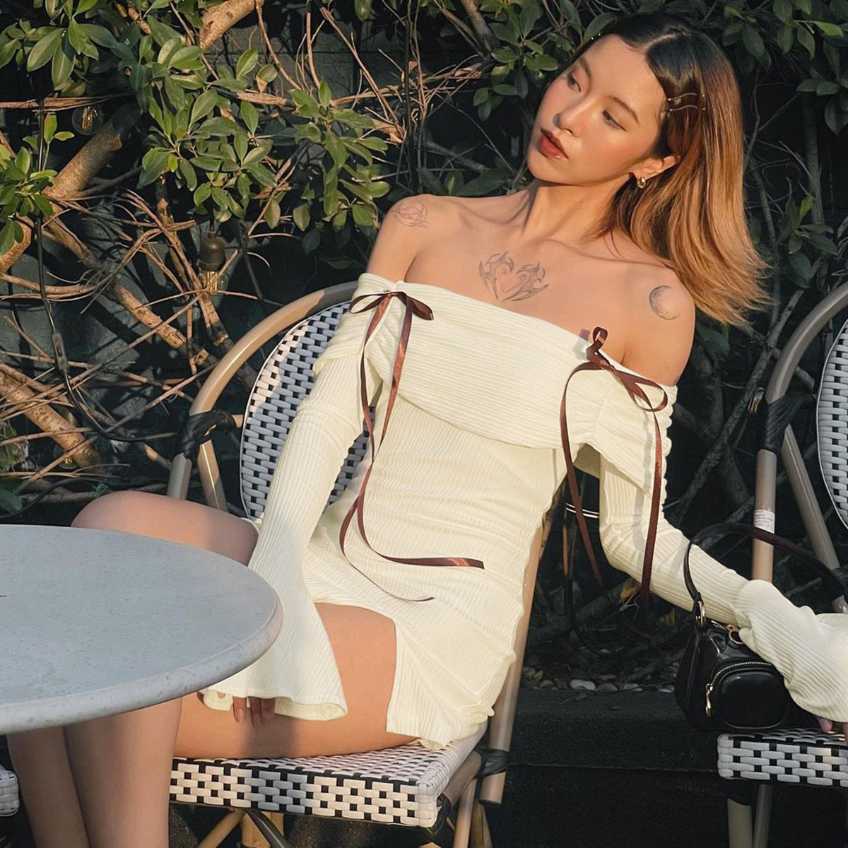 Rhode Mini Dress - Apricot