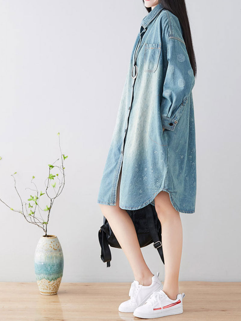 Diamonds In The Sky Shirt Dress - Fashionpara