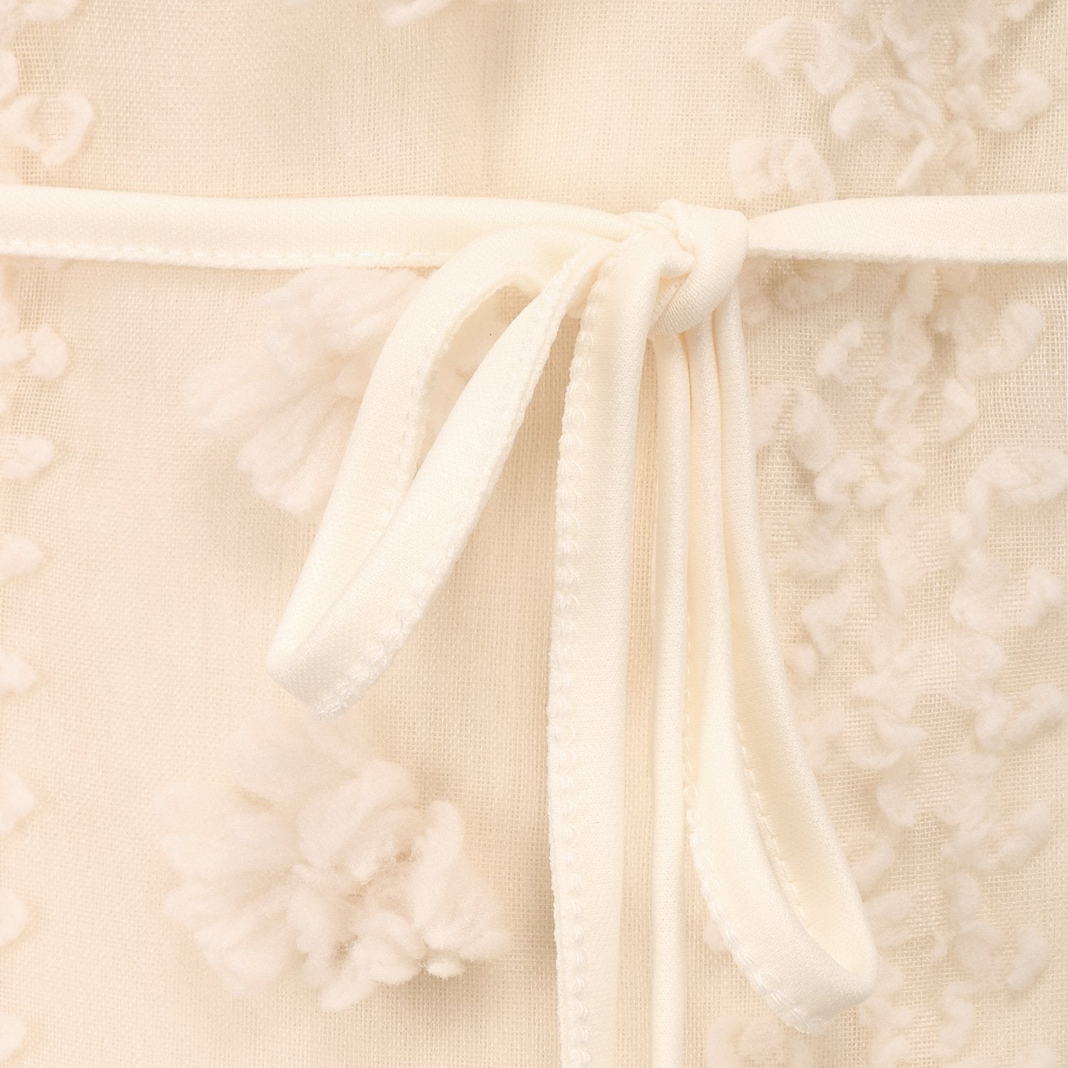 Florcoo Solid Lace Flower Design Grace Mini Dress