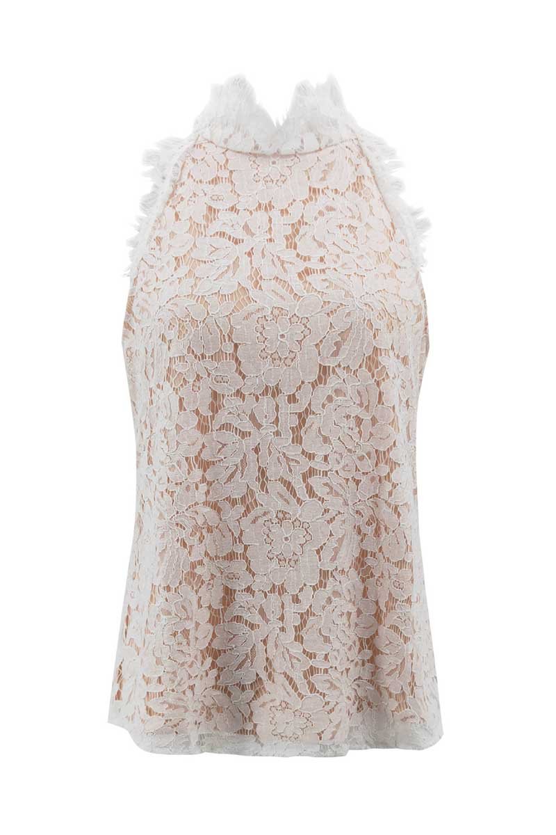 Florcoo Sexy Cutout  Lace Tops - Fashionpara