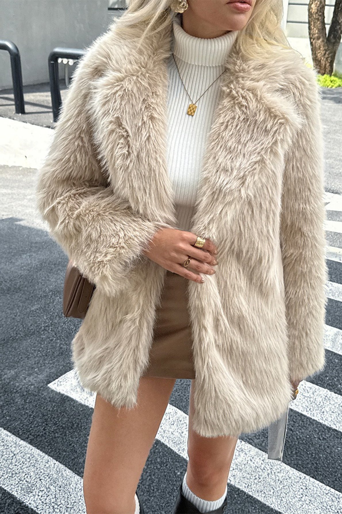 Velvet Touch Plush Elegant Coat - Fashionpara