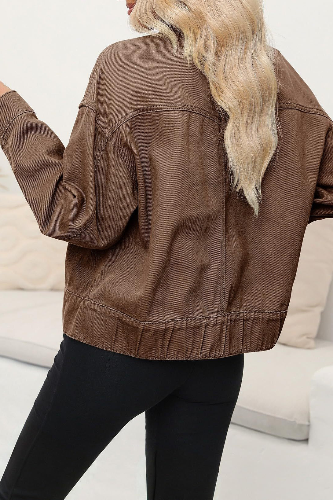 PrincessAce Long Sleeve Denim Work Coat for Durability