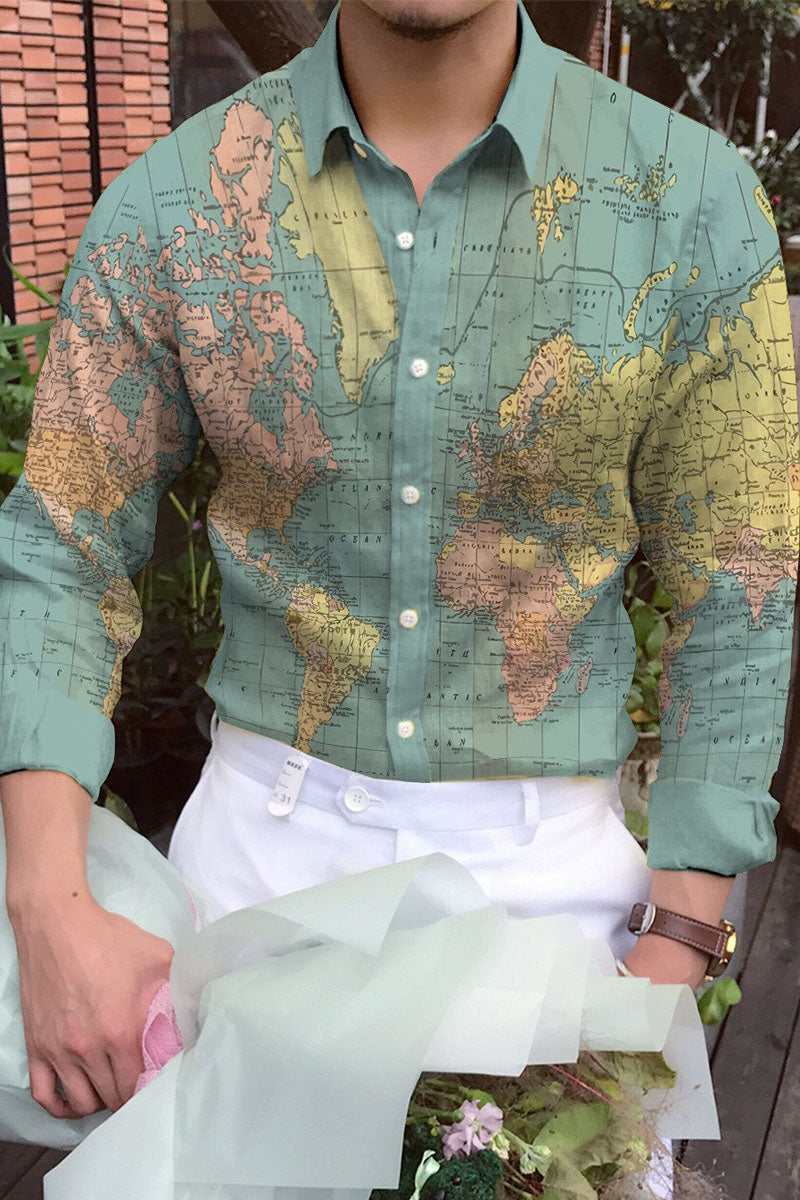 Men's Cotton&Linen Long-Sleeved Fashion Casual Shirt - Fashionpara