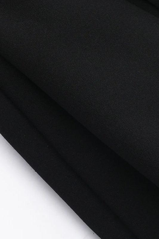 Pearl Trim Square Neck Party Dress