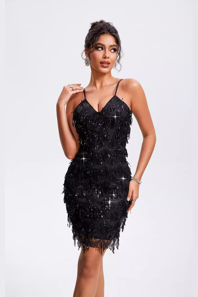 Sequin Midi Dress - View 3