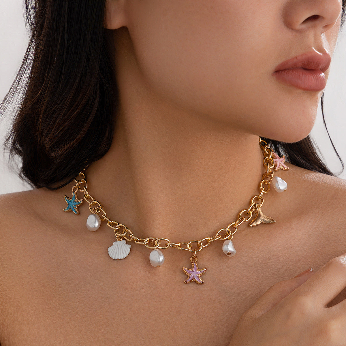 Starfish Necklace and Bracelet