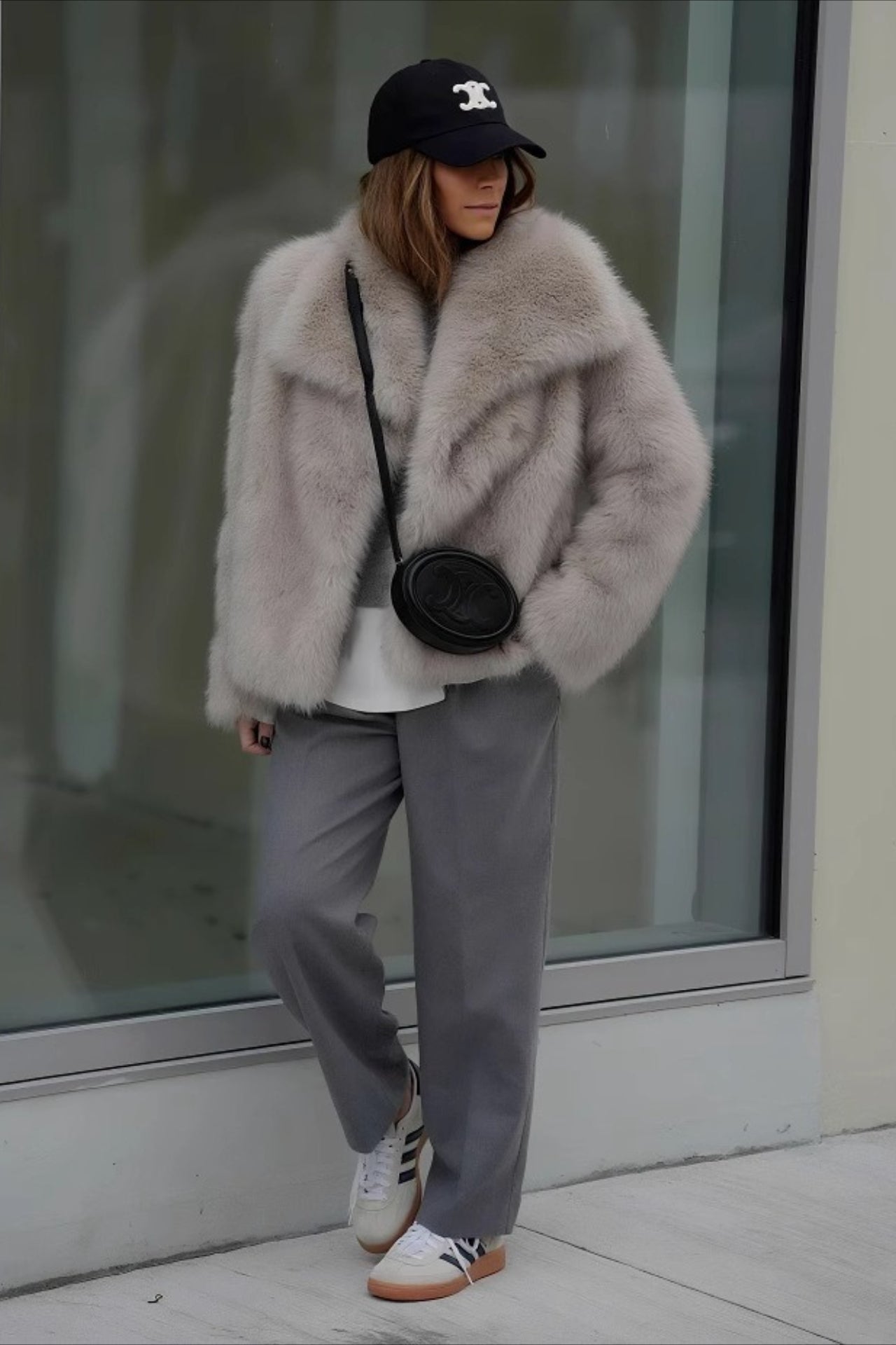 Winter Fashion Faux Fur Coat - Fashionpara