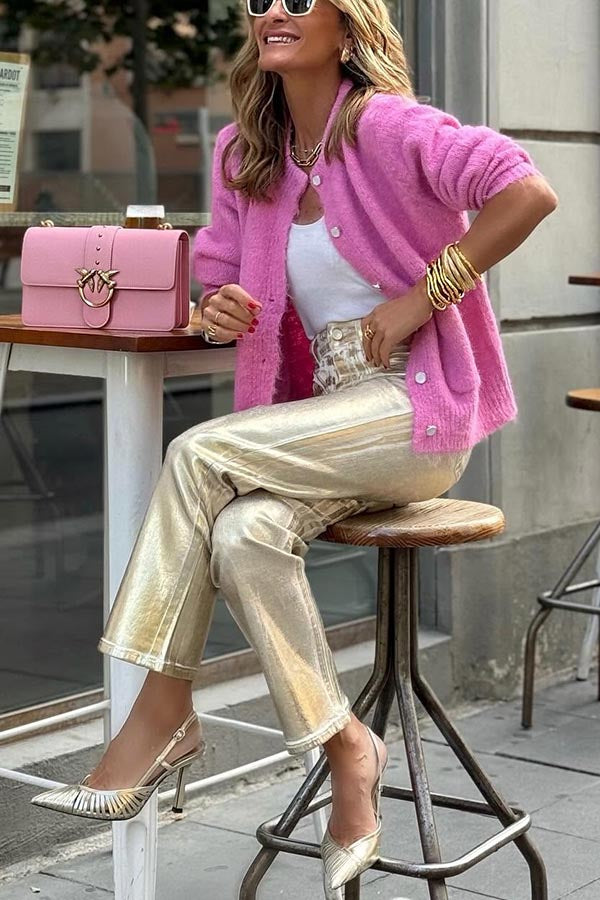 Falling for You Relaxed Cardigan with Pocket for Comfort