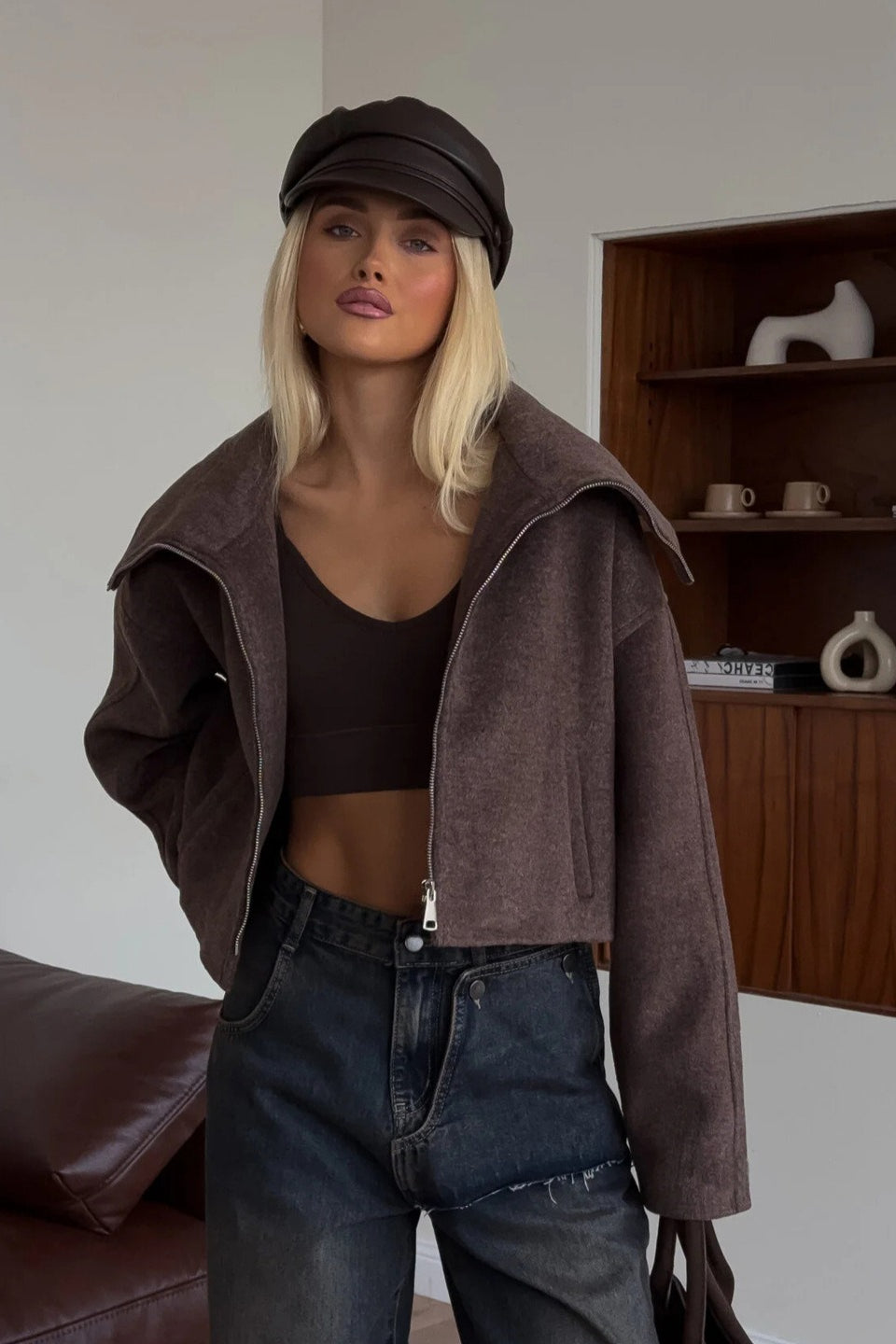Collared Loose Casual Jacket