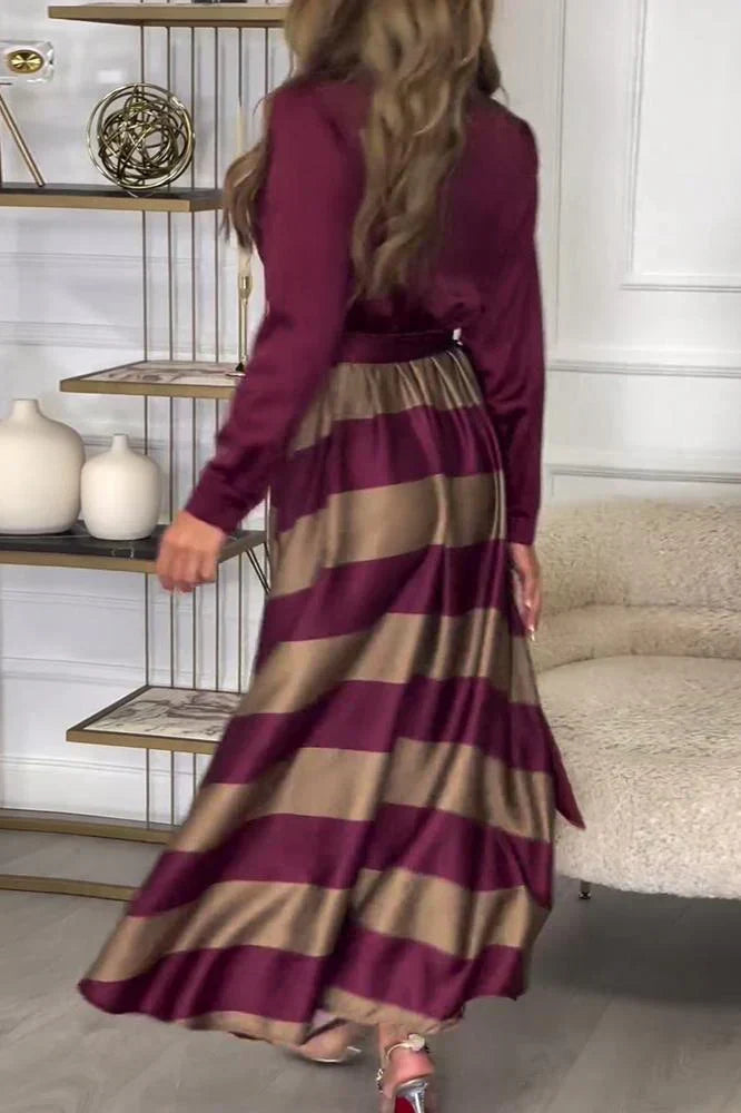 Lace Off Shoulder Backless Long Sleeve Maxi Dress - View 5