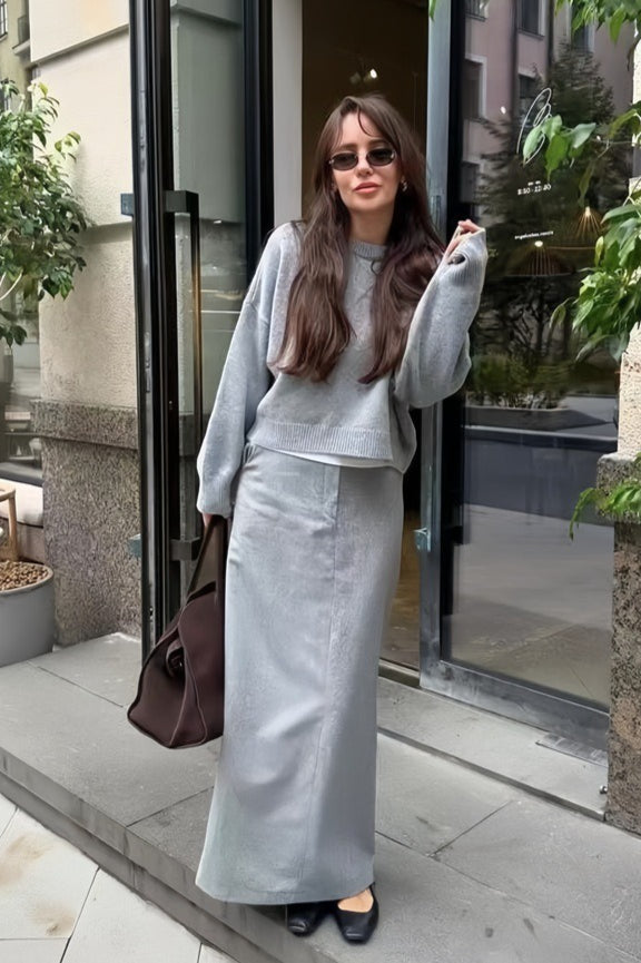 Loose Basic Knit Pullover Sweater 12