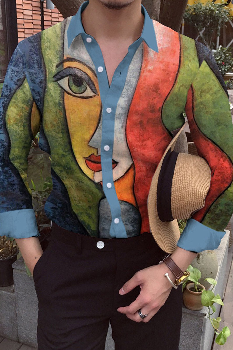 Men's Cotton&Linen Long-Sleeved Fashion Casual Shirt - Fashionpara