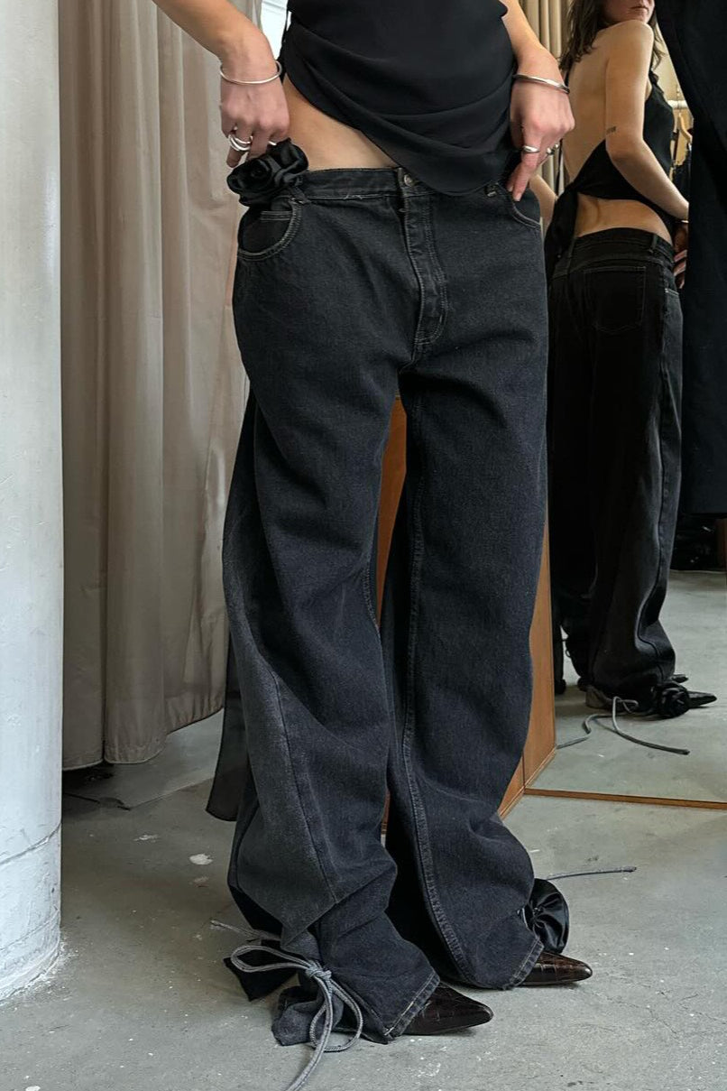 Vintage High-Waist Straight-Leg Jeans