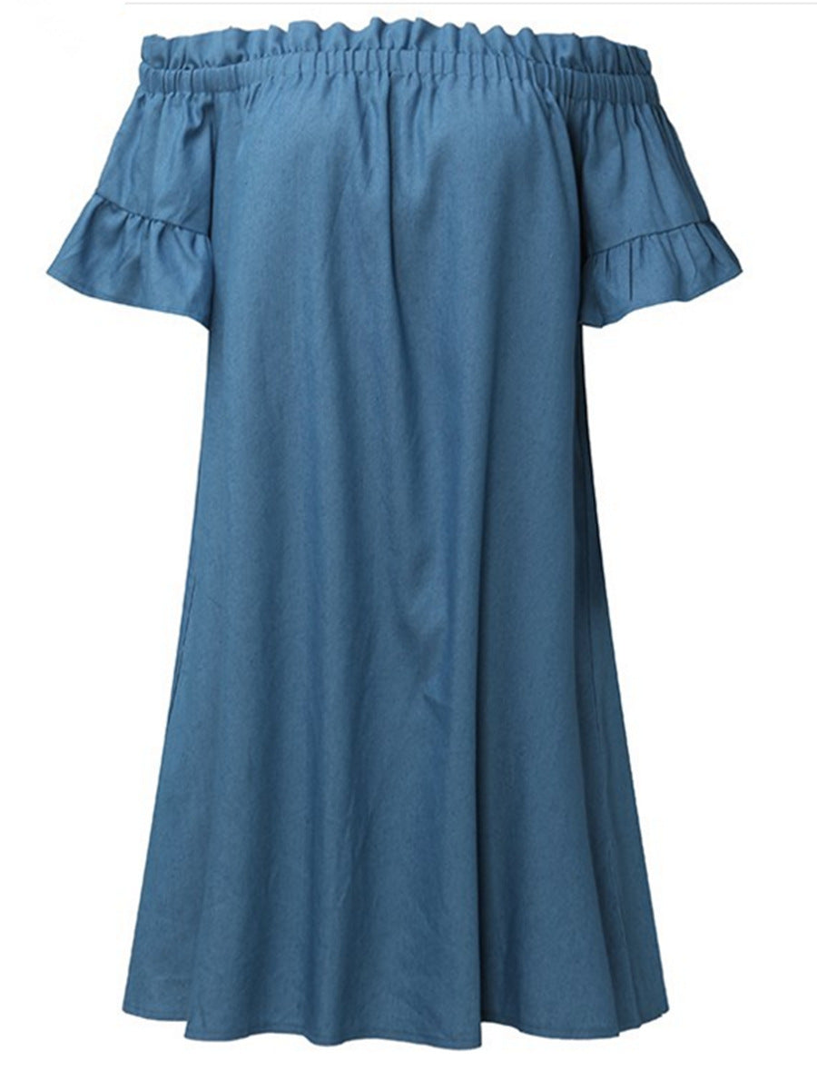 Booth Cotton Pocketed Puff Sleeve Dress - Fashionpara