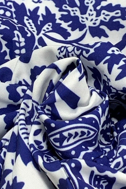 Bohemian Floral Print Maxi Dress