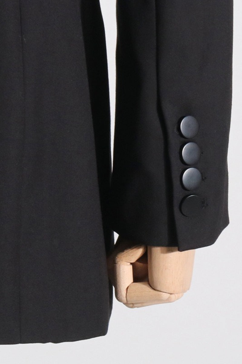 V-neck Sheer Mesh Blazer 6