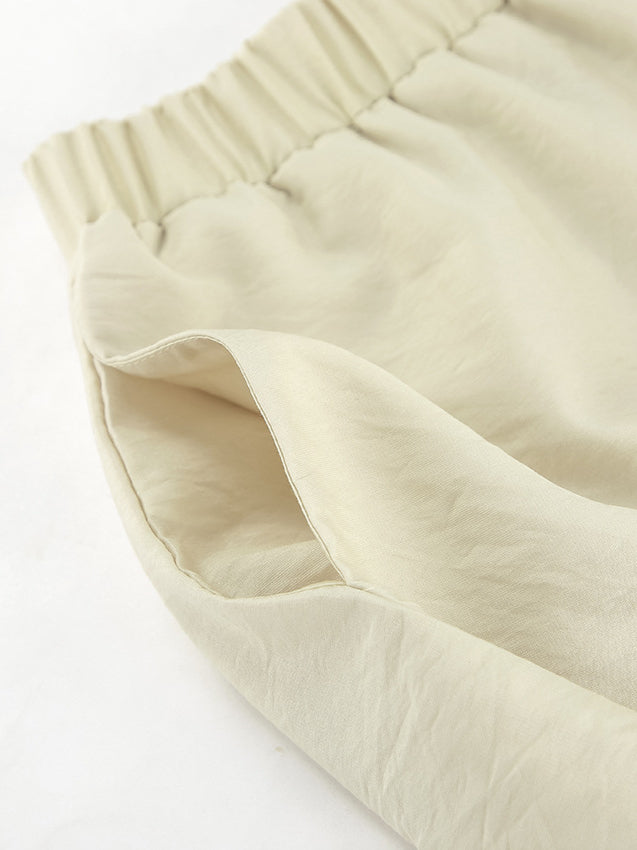 Ruffled Hem Tie Front Cardigan and Shorts Set for Style