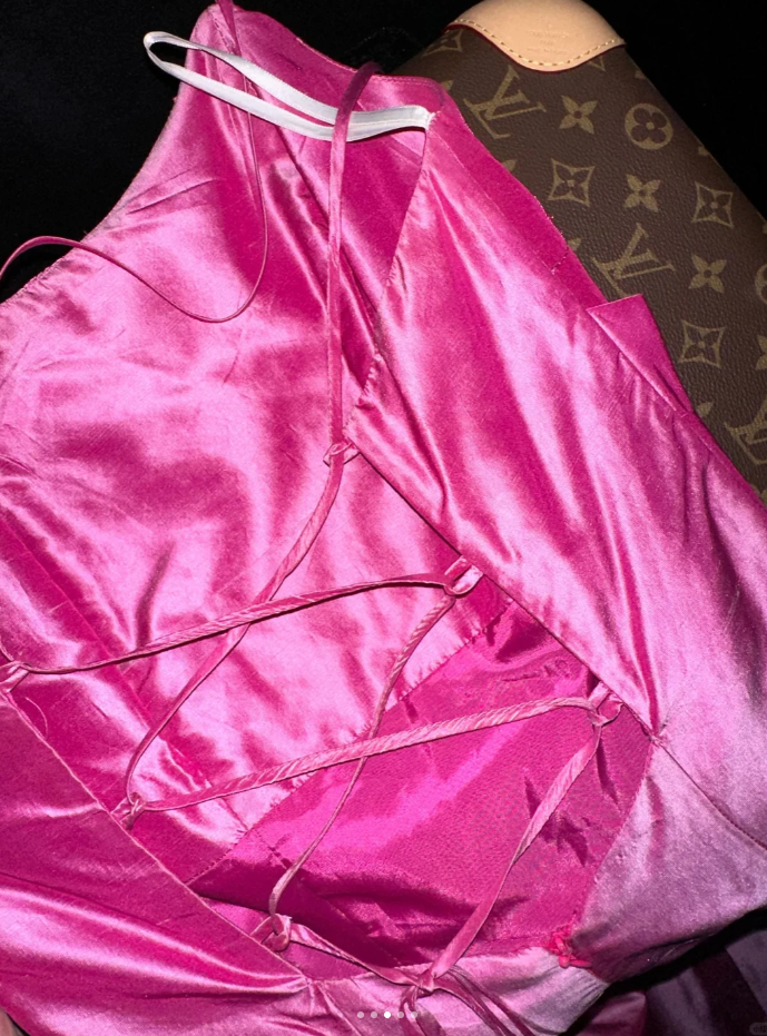 Stylish One Shoulder Hot Pink Satin Mermaid Evening Dress Birthday Outfits D1429