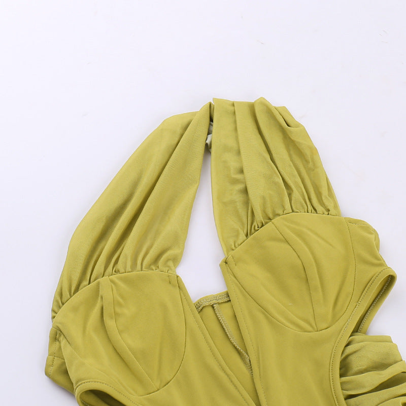 Davina Midi Dress - Green