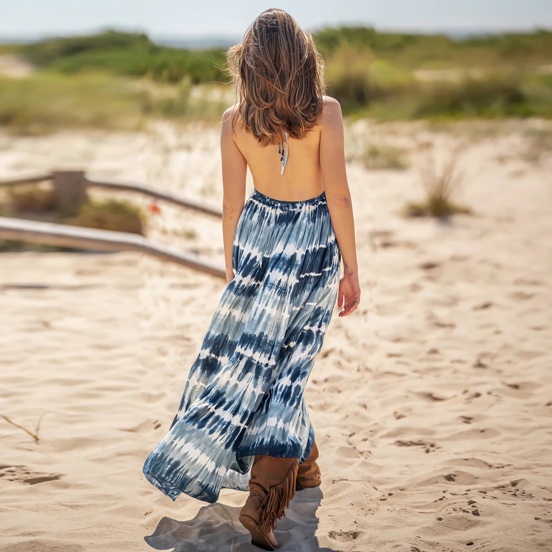 Summer Exquisite Tie-dye Dress - Fashionpara