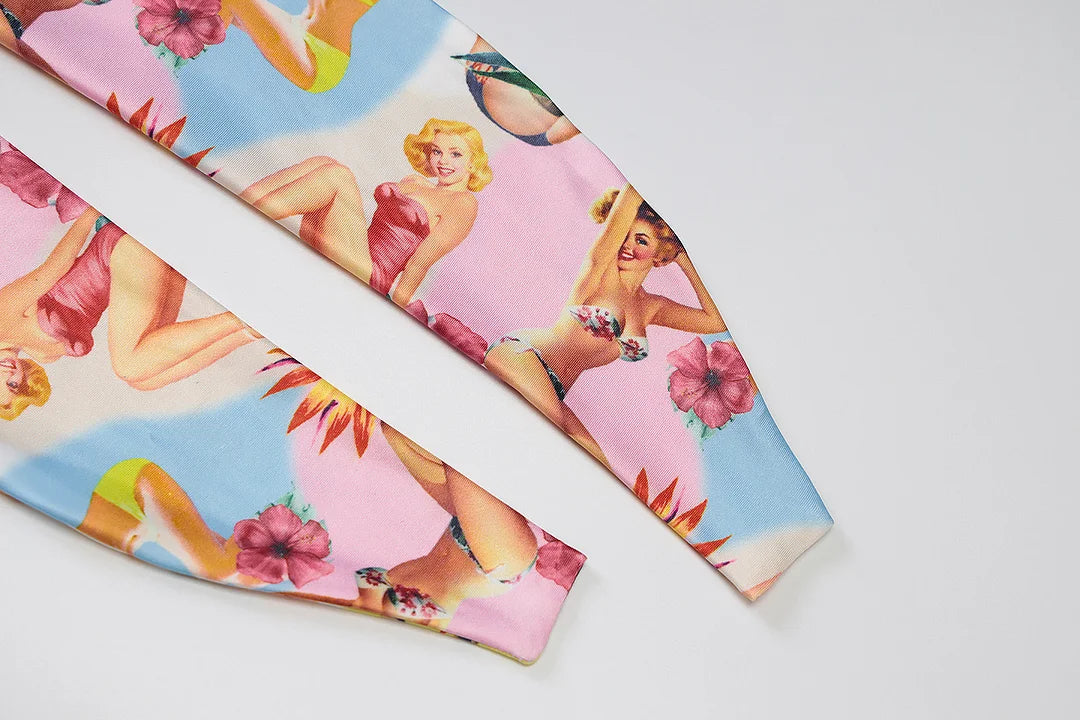 Colorful Beach Girls Print Vest - Fashionpara