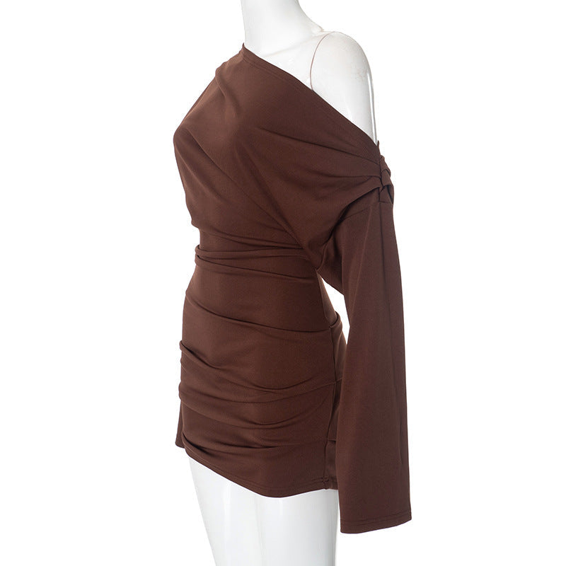 Torres Mini Dress - Brown