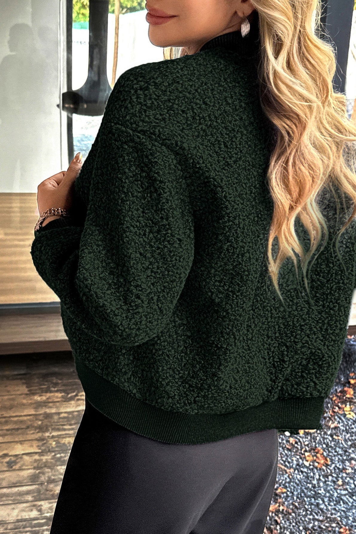 Holiday Style Long Sleeve Button Coat - Fashionpara